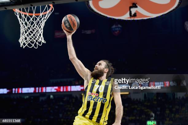 Luigi Datome, #70 of Fenerbahce Istanbul in action during the Turkish Airlines EuroLeague Final Four Semifinal A game between Fenerbahce Istanbul v...