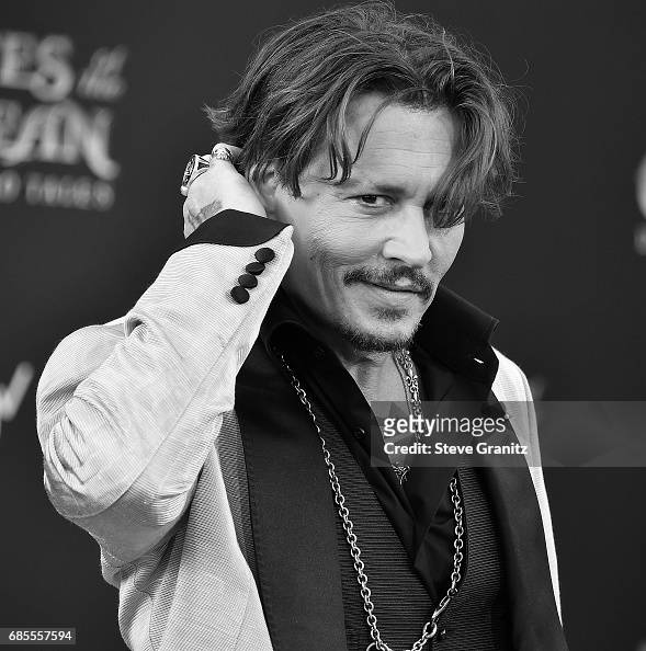 Johnny Depp arrives at the Premiere Of Disney's 