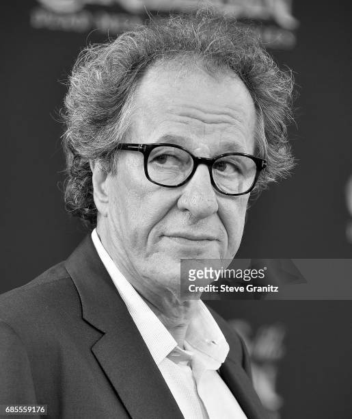 Geoffrey Rush arrives at the Premiere Of Disney's "Pirates Of The Caribbean: Dead Men Tell No Tales" at Dolby Theatre on May 18, 2017 in Hollywood,...
