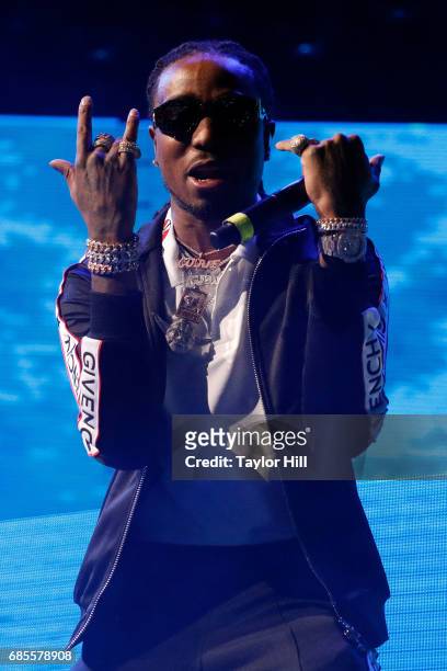 Quavo of Migos performs at Barclays Center on May 19, 2017 in New York City.