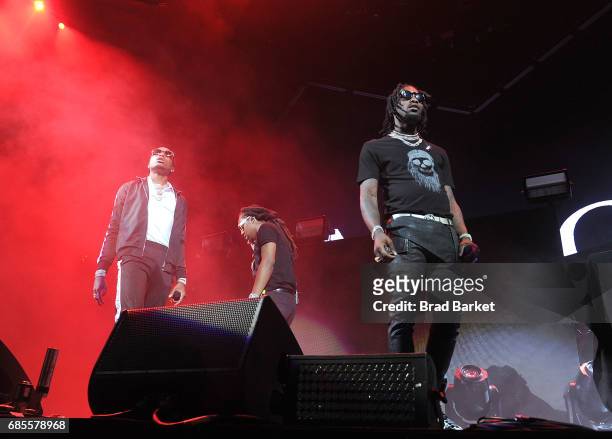Quavo, Offset and Takeoff of Migos perform at Future In Concert - Brooklyn, New York at Barclays Center on May 19, 2017 in New York City.