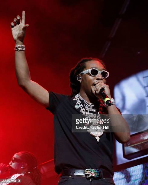 Takeoff of Migos performs at Barclays Center on May 19, 2017 in New York City.