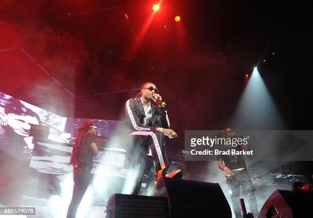 Quavo, Takeoff and Offset of Migos perform at Future In Concert - Brooklyn, New York at Barclays Center on May 19, 2017 in New York City.