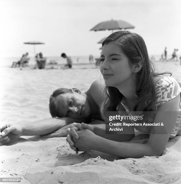 French actress Jacqueline Sassard playing a young bourgeoise falling in love with the son of a fascist hierarch named Carlo - played by French actor...