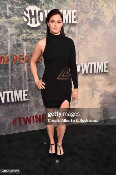 Nicolette Noble attends the premiere of Showtime's "Twin Peaks" at The Theatre at Ace Hotel on May 19, 2017 in Los Angeles, California.