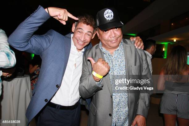 Johnny Lozada and Rafael Jose attend the launching of the Cap Collection by Johnny Lozada at Verdanza Hotel on May 19, 2017 in San Juan, Puerto Rico.