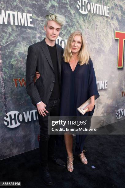 Sheryl Lee and Elijah Diamond attend the World Premiere Of Showtime's 'Twin Peaks' at Ace Hotel on May 19, 2017 in Los Angeles, California.