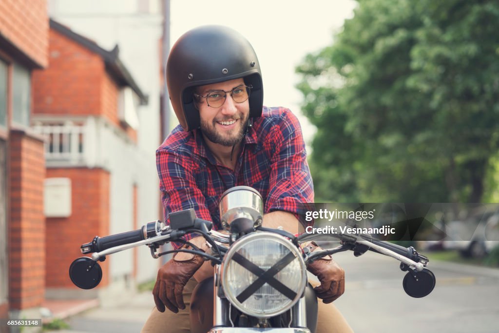 Junge biker -