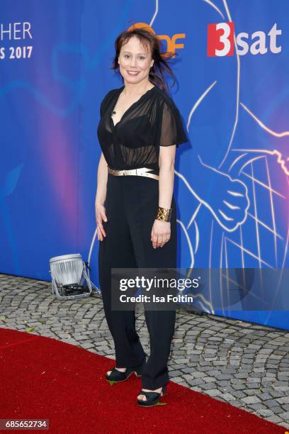 Austrian actress Eva Loebau attends the Bayerischer Fernsehpreis 2017 at Prinzregententheater on May 19, 2017 in Munich, Germany.