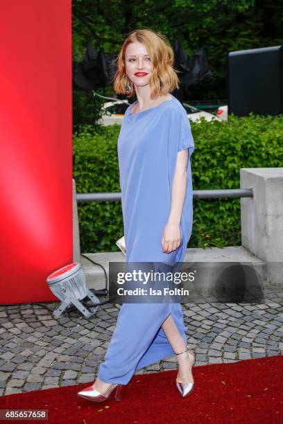 German actress Karoline Schuch attends the Bayerischer Fernsehpreis 2017 at Prinzregententheater on May 19, 2017 in Munich, Germany.