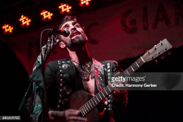 Musician Brian Zaghi of Magic Giant performs at Constellation Room on May 19, 2017 in Santa Ana, California.