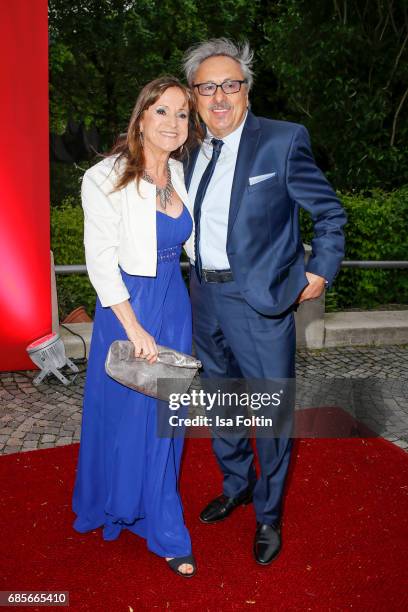 German actor Wolfgang Stumph and his wife Christine Stumph attend the Bayerischer Fernsehpreis 2017 at Prinzregententheater on May 19, 2017 in...