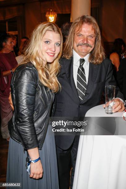 German-hungarian musician Leslie Mandoki and his daughter Lara Mandoki during the Bayerischer Fernsehpreis 2017 at Prinzregententheater on May 19,...