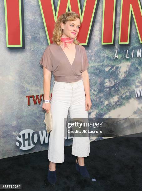 Jane Levy attends the premiere of Showtime's 'Twin Peaks' at The Theatre at Ace Hotel on May 19, 2017 in Los Angeles, California.