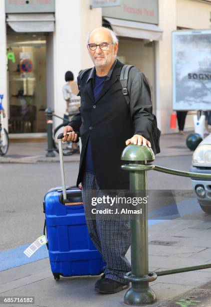 British television executive and presenter Alan Yentob is spotted during the 70th annual Cannes Film Festival at on May 19, 2017 in Cannes, France.