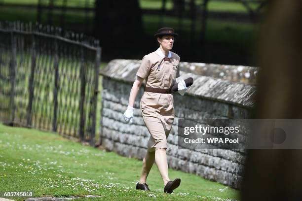 Nanny to Prince George and Princess Charlotte of Cambridge, Maria Borrallo attends the wedding of Pippa Middleton and James Matthews at St Mark's...