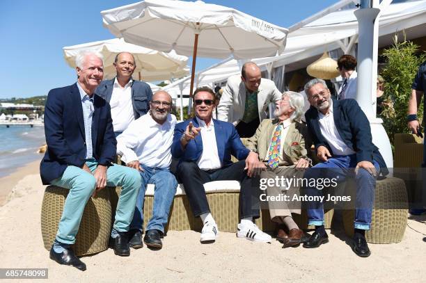 Jean-Michel Cousteau, Arnold Schwarzenegger and guests attend Arnold Schwarzenegger and Jean-Michel Cousteau Photocall for 'Wonders of the Sea 3D'...