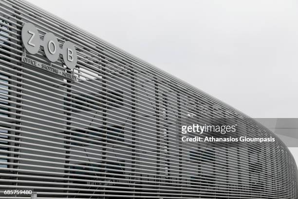 View of the Zentraler Omnibusbahnhof Muenchen on April 16, 2017 in Munich, Germany. Zentraler Omnibusbahnhof Muenchen is a central bus station. The...