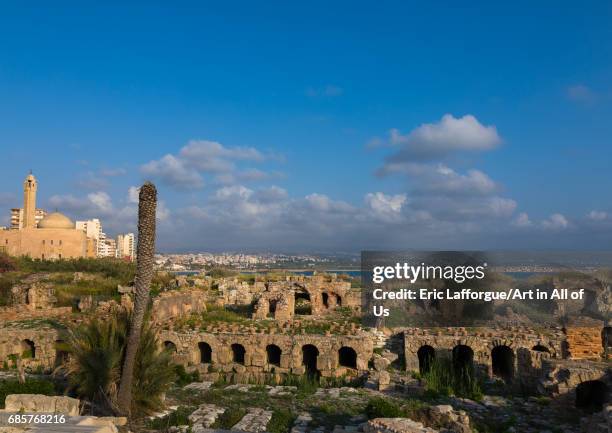 Al-Mina archaeological site, South Governorate, Tyre, Lebanon on May 3, 2017 in Tyre, Lebanon.