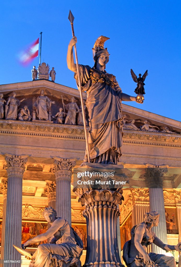 Pallas Athena Fountain in front of Austrian Parliament