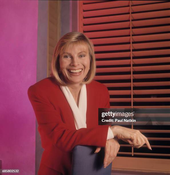 Portrait of talk show host Jenny Jones at NBC Studios in Chicago, Illinois, September 11, 1991.