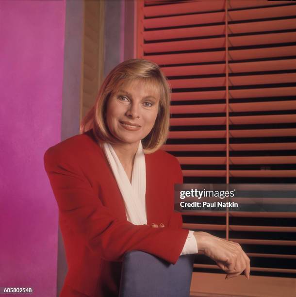 Portrait of talk show host Jenny Jones at NBC Studios in Chicago, Illinois, September 11, 1991.