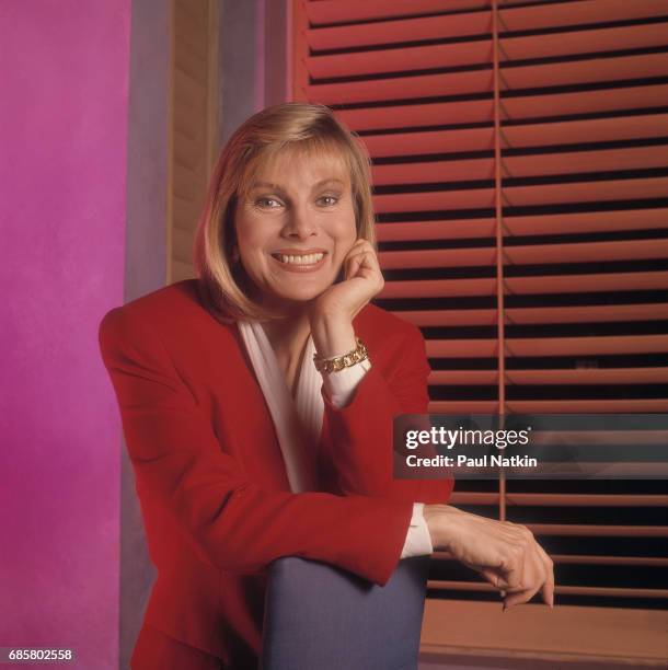 Portrait of talk show host Jenny Jones at NBC Studios in Chicago, Illinois, September 11, 1991.