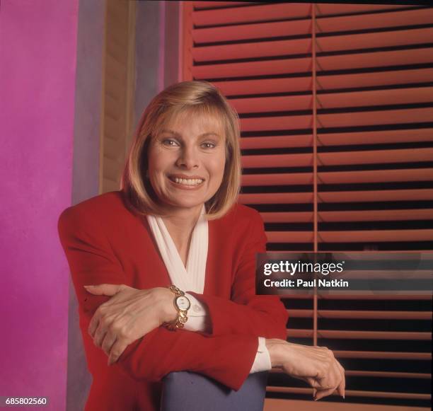 Portrait of talk show host Jenny Jones at NBC Studios in Chicago, Illinois, September 11, 1991.