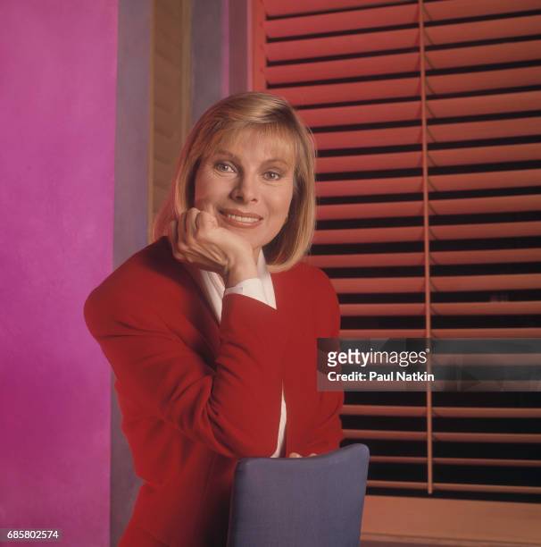 Portrait of talk show host Jenny Jones at NBC Studios in Chicago, Illinois, September 11, 1991.