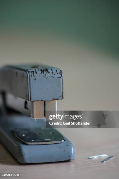 stapler - staples office stock-fotos und bilder