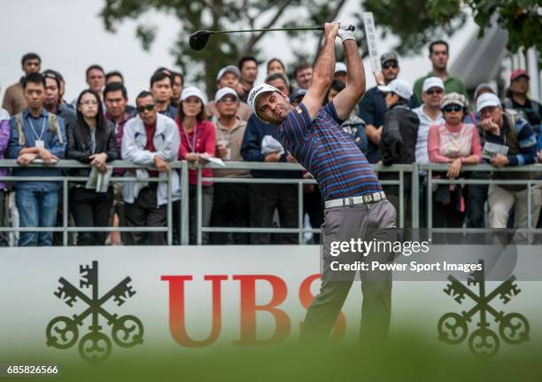 Ricardo Santos of Portugal in action during the UBS Hong Kong Golf Open, on 16 November 2012, at the Fanling Golf Course in Hong Kong, China.