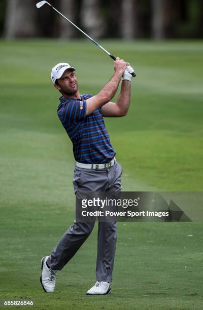 Ricardo Santos of Portugal in action during the UBS Hong Kong Golf Open, on 17 November 2012, at the Fanling Golf Course in Hong Kong, China.