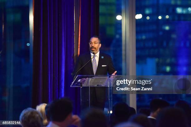 Valentino Carlotti speaks at The Boys' Club of New York Annual Awards Dinner at Mandarin Oriental Hotel on May 17, 2017 in New York City.