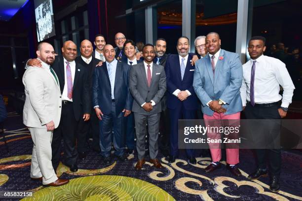 Valentino Carlotti poses with Guests at The Boys' Club of New York Annual Awards Dinner at Mandarin Oriental Hotel on May 17, 2017 in New York City.