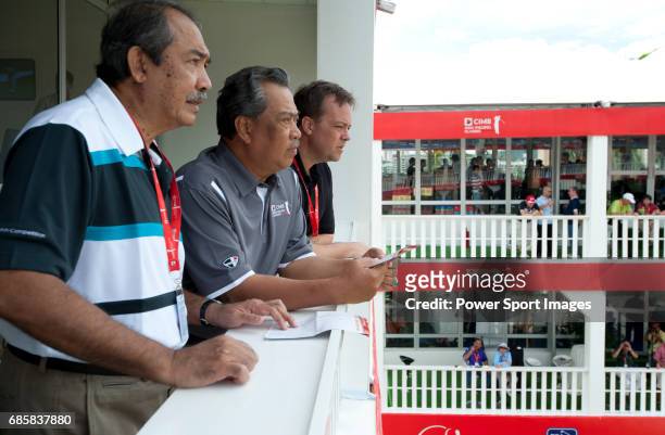 The Malaysian Deputy Prime Minister, Tan Sri Muhyiddin Yassin at lunch in the Langkawi Suite during Round 3 of the CIMB Asia Pacific Classic 2011 at...