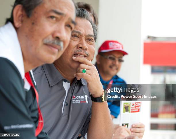 The Malaysian Deputy Prime Minister, Tan Sri Muhyiddin Yassin at lunch in the Langkawi Suite during Round 3 of the CIMB Asia Pacific Classic 2011 at...