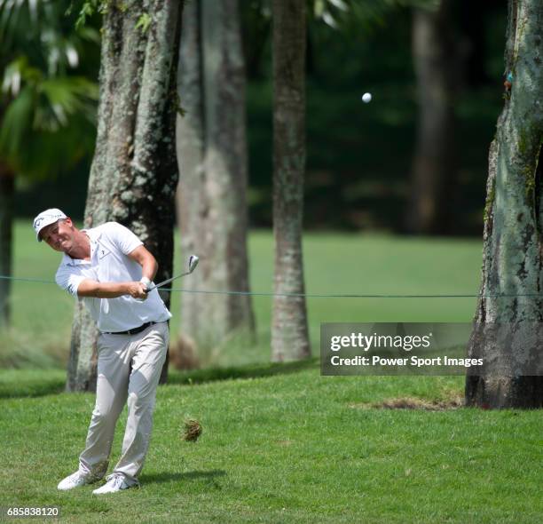 Fredrik Jacobson on the thirteenth fairway during the final round of the CIMB Asia Pacific Classic 2011 at the MINES resort and golf club, on 30...