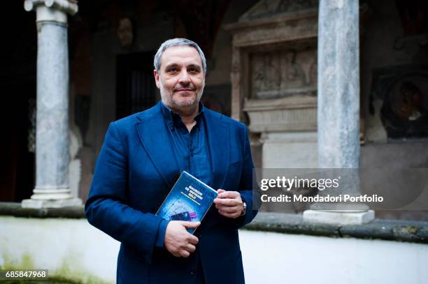 The writer Maurizio De Giovanni presenting his novel Gelo during the meeting Panorama d'Italia. Naples, Italy. 26th March 2015