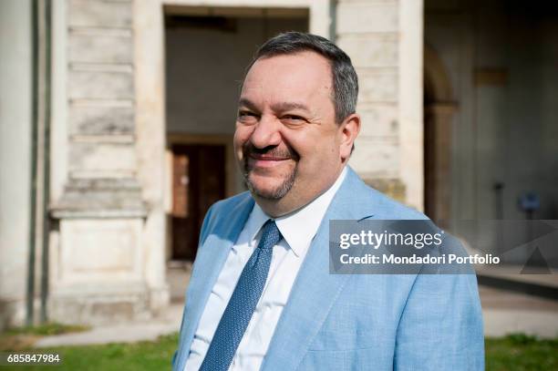 The president of Confindustria Vicenza Giuseppe Zigliotto taking part in the meeting Le strade della crescita: la forza dell__export, la flessibilit...