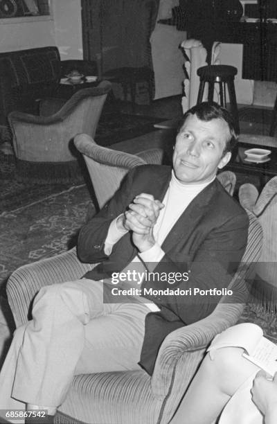 Georges Pretre, world-famous French conductor, portayed in a moment of relax. He's one of Maria Callas's favourite conductors, with whom she works...