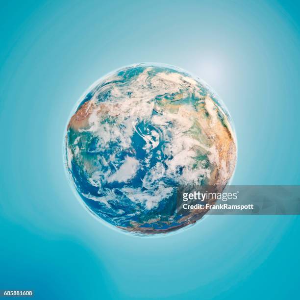 north pole 3d render planet earth clouds - north hemisphere stock pictures, royalty-free photos & images