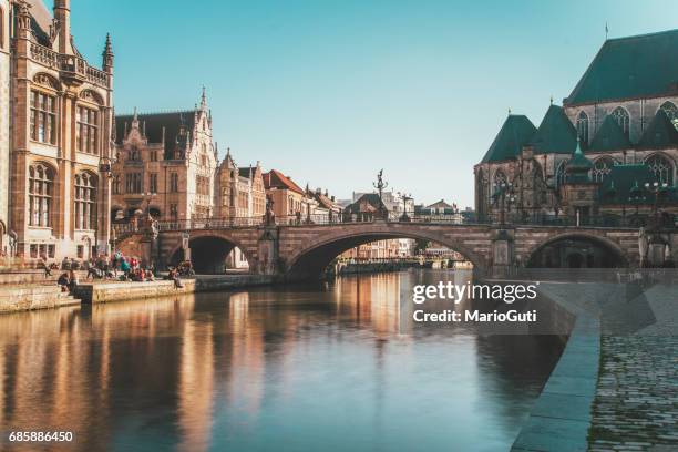 gante, bélgica - bélgica fotografías e imágenes de stock