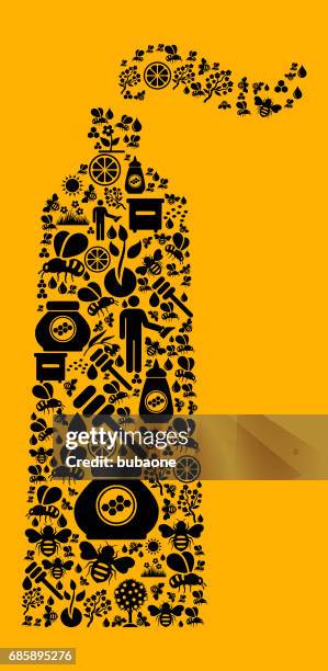 toothpaste bee and honey vector icon background - tooth paste background stock illustrations