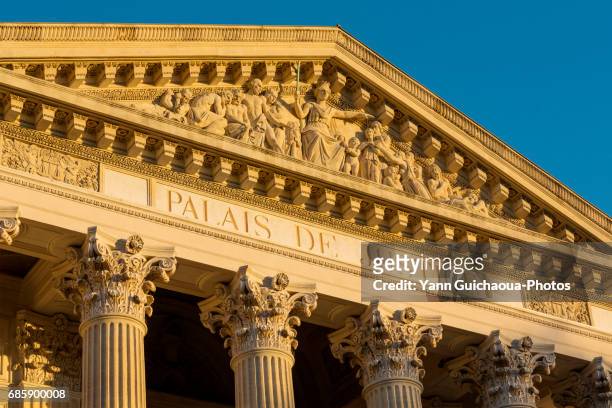 the law court, nimes, gard,france - gard stock pictures, royalty-free photos & images