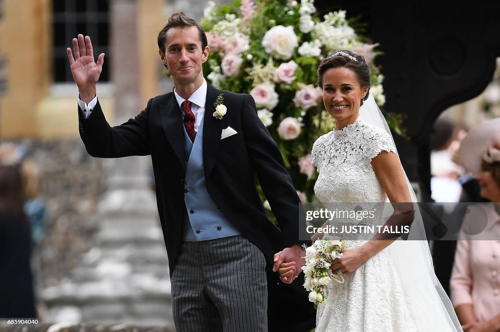 TOPSHOT-BRITAIN-ROYALS-PEOPLE-MIDDLETON-MARRIAGE