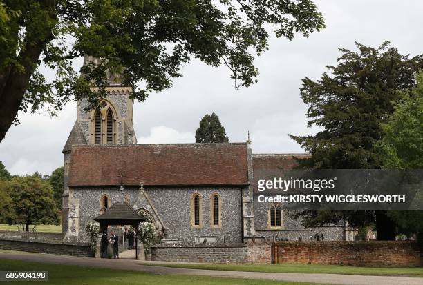 View of St Mark's Church ahead of the wedding of Pippa Middleton and James Matthews at St Mark's Church in Englefield, west of London, on May 20,...