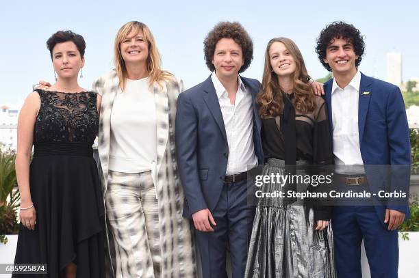 Actors Joanne Larequi, Emma Suarez, director Michel Franco, actors Ana Valeria Becerril and Enrique Arrizon attend the "April's Daughter" photocall...