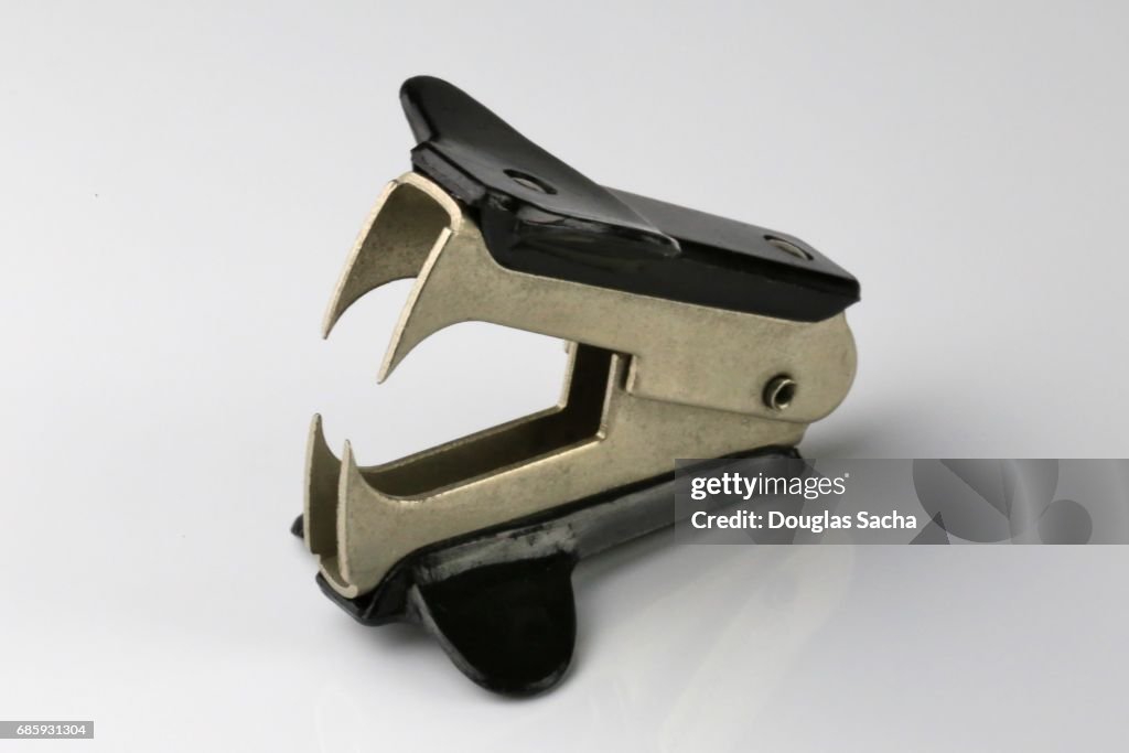 Close-up of an Office Stapler Remover on a white background