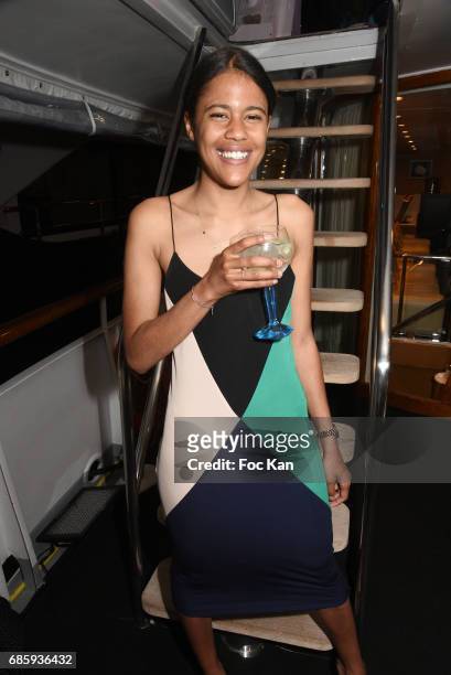 Short movie young director Meghane Delmas attends the Technikart Boat Party during 70th annual Cannes Film Festival at Palais des Festivals on May...