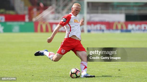 Uwe Hesse Jahn Regensburg during the German third league match between Preussen Muenster and Jahn Regensburg on May 20, 2017 in Muenster, Germany.